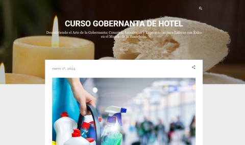 Blog de nuestra alumna del curso de Gobernanta de Hotel en el Hotel Escuela convento Santo Domingo de Archidona